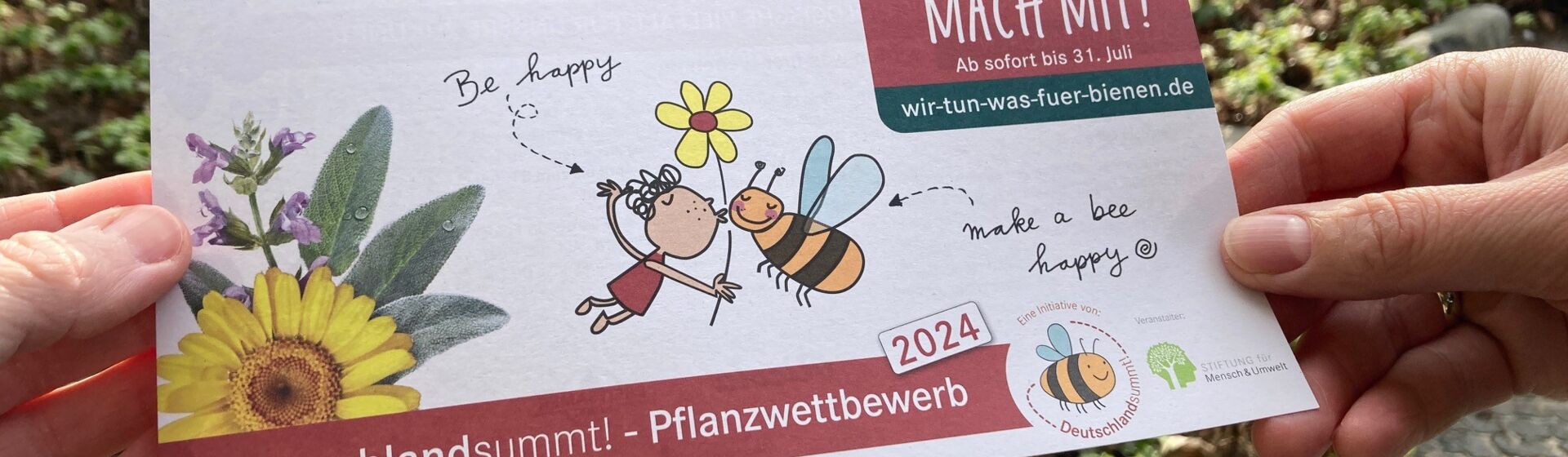 Deutschland summt!-Pflanzwettbewerb 2024, Flyer